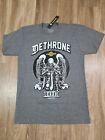 Dethrone Smooth UFC MMA Mens Authentic Gray T-Shirt Small