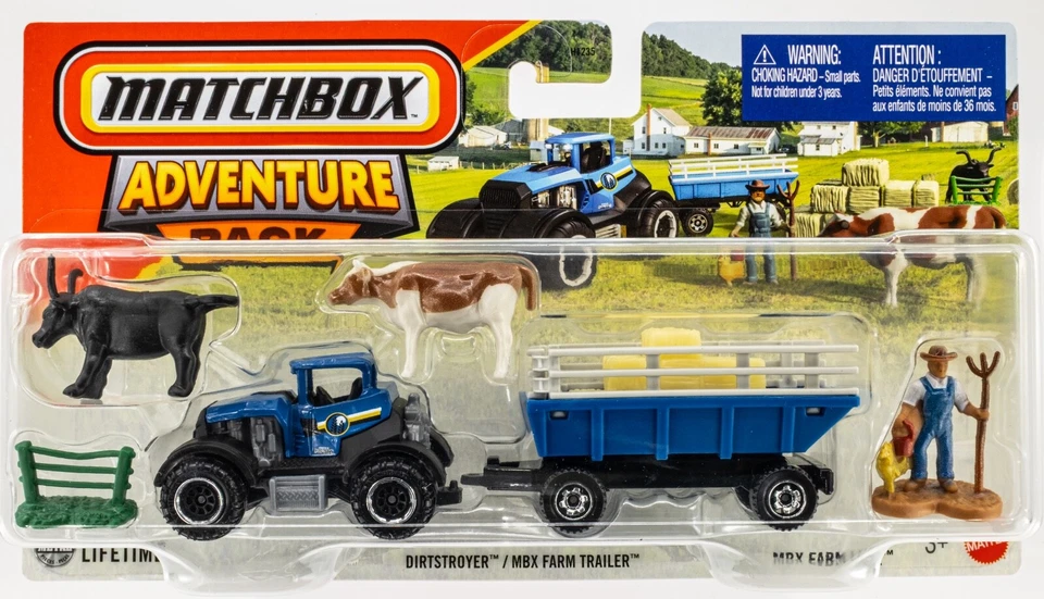 2025 Matchbox Adventure Pack MBX Farm Life | Dirtstroyer | Farm Trailer | FSC - Image 1 of 1