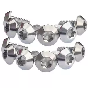 12 Titan Scheibe Bremsrotor Schrauben M5 x 10mm schön gemacht Low Profile - Bild 1 von 1