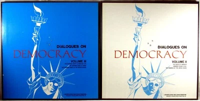 LOT of (2) 3 LP BOXED SETS 6 LPs 1968 Dialogues on Democracy Vol. II & III NM- - Image 1 of 4