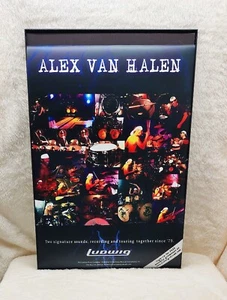 Alex Van Halen Ludwig Drums Promo Poster Eddie - Picture 1 of 1