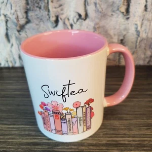 Swiftea Coffee Mug Music Album as Books Accent Mug 11oz Music Tour Lovers Cup - Picture 1 of 7