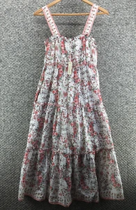 Max Studio Sundress Summer Tiered Dress Long Floral Womens Sz S Sleeveless Lined - Picture 1 of 9