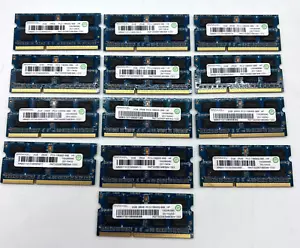 QTY: 13 Ramaxel 2GB PC3-10600 2Rx8 SO-DIMM RAM Bundle Tested Lenovo - Picture 1 of 3