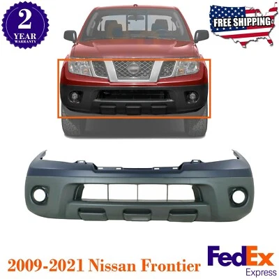 Front Bumper Cover Textured Black For 2009-2021 Nissan Frontier - Image 1 of 4