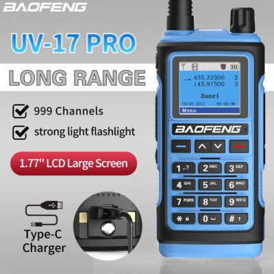 BAOFENG UV-17 PRO 10W UHF/VHF DUAL BAND TWO WAY RADIO LONG RANGE 999CH IP67 KIT - Bild 1 von 4