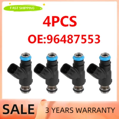 4X Fuel Injectors For 2007 2008 Chevrolet Aveo 1.6L L4 Aveo5 1.6L L4 96487553 US Foto 1 de 4