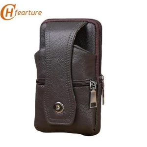 Cell Phone Wallet Case Cover Waist Belt Holster Loop Pack Bag PU Leather Pouch - Imagen 1 de 11