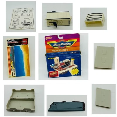 Galoob Micro Machines Travel City Marina 1988 Miniature Vintage Incomplete w Box - Image 1 of 4