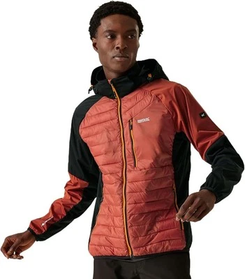 Regatt Pro Hybrid Jacket Red Ochre Black Mens Zip Up Jacket Size XL REF RP189 - Image 1 of 4