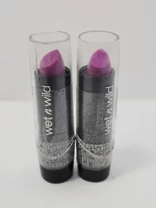 Wet n Wild Silk Finish Lipstick 527B Fuchsia with Blue Pearl. QTY:2 - Picture 1 of 2