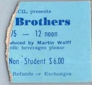 Doobie Brothers Ticket Stub May 10 1975 Folsom Field Boulder Colorado - Picture 1 of 2