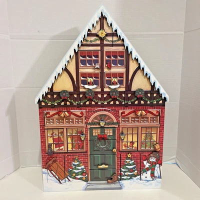 Byers Choice 2003 Traditions Wooden Christmas House Advent Calendar VTG - Image 1 of 4