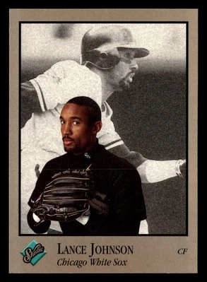 Lance Johnson 1992 Studio #154 White Sox BASEBALL *104 - Image 1 of 2