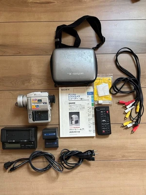 Sony DCR-PC110 MiniDV Camcorder Silver w/ Remote, 2 Batteries, AV Cable, Rank-C - Image 1 of 4