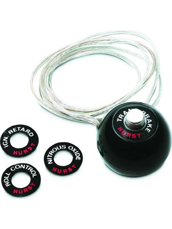 Hurst Shifter Knob 7/16-20 in Thread 12V Button Composite Black Unive (1630050) - Image 1 of 4