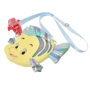 Disney Store Flounder Sebastian Pochette Bag Little Mermaid 35th NEW Japan - Picture 1 of 2