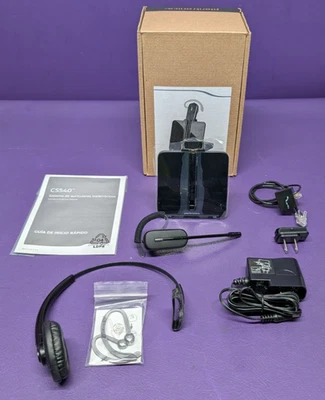 Nuevos auriculares inalámbricos convertibles Plantronics con base CS540 Foto 1 de 4
