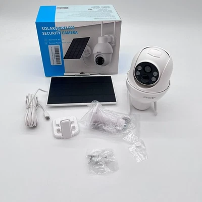 Anran 3.0 Megapixel Solar Wireless Security Camera Model Q3 Pro - White - Image 1 of 4