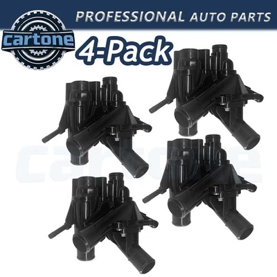 For Ford F-150 Expedition Lincoln Navigator 4Pcs Thermostat Housing Assembly - Image 1 of 4