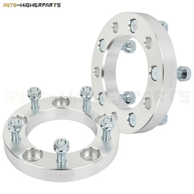 Para Dodge Ram 1500 1994-2001 2x 1" de espesor espaciadores de rueda plateados 5x5,5 1/2" tacos Foto 1 de 4