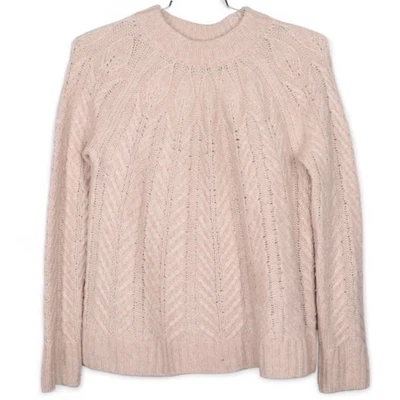 Suéter feminino Tuckernuck malha cabo pequeno bronzeado pavão real confortável manga longa - Imagem 1 de 4