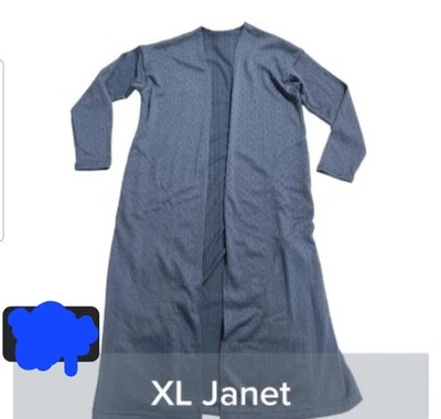 Cárdigan plumero Lularoe Janet XL azul nuevo con etiquetas Foto 1 de 4