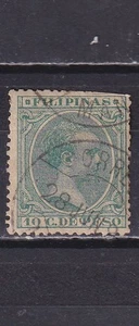 1890 - España - Filipinas - Alfonso  XIII - Edifil 84 - Fechador Manila - Picture 1 of 2