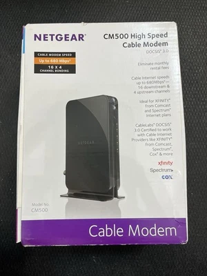 NETGEAR CM500 (CM500100NAS) 680 Mbps - Black - Image 1 of 4