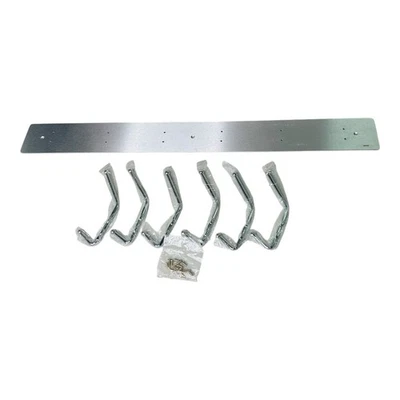 Safco 6 Ganchos Estante de Pared Gancho Perchero Aluminio y Acero Perchero Sombrero Percha 4162 Foto 1 de 4