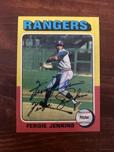 Fergie Jenkins Signed 1975 Topps #60 Card. Persönlich signiert - Bild 1 von 2