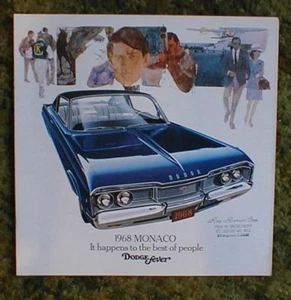 Catálogo original Dodge Monaco 1968 folleto de ventas 2 puertas 4 puertas + 68 - Imagen 1 de 1
