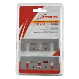 Planer Blades for Dewalt Makita Bosch Planers 3-1/4" (82mm) 2/ Pk - PB1200 - Picture 1 of 4