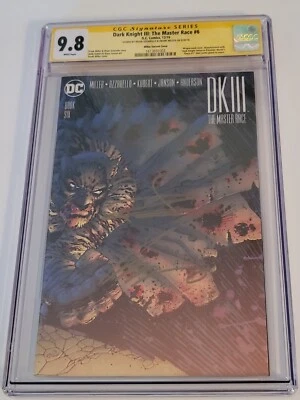 Dark Knight III: The Master Race #6 CGC 9.8 BLANCO SS x2 Frank Miller Cubierta 1:100 Foto 1 de 3