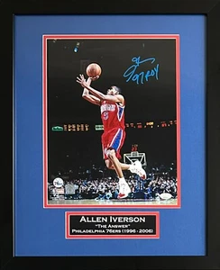 Allen Iverson signed inscribed framed 11x14 photo Philadelphia 76ers NBA JSA - Picture 1 of 2