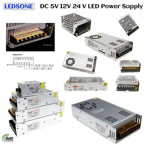 AC-DC 5V/12V/24V Regulated Switching Power Supply LED Transformer Strip Lights - Picture 1 of 79