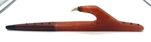 John Freesoul (Cheyenne/Arapaho) geschnitzter ADLER roter Alabasterstein FRIEDENSPFEIFE - Bild 1 von 10