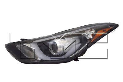 Conjunto de faros halógenos laterales izquierdos TYC para Hyundai Elantra con LED DRL 2014-2016 Foto 1 de 3
