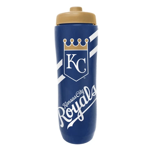 Kansas City Royals 32oz Squeezy Water Bottle, MLB Licensed BPA Free Cover