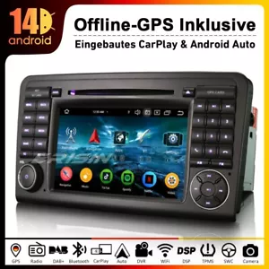 8 Kern Android 14 DVD Autoradio Navi DSP 4G Mercedes Benz ML/GL Klasse W164 X164 - Bild 1 von 17