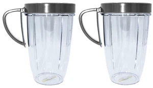 Blendin 24 oz Cup with Handled Lip Ring, Compatible with Nutribullet 2 Pack - Picture 1 of 6