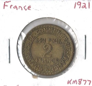 Coin France 2 Francs 1921 KM877 - Picture 1 of 1