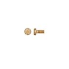 #6-32 X 5/8" Pan Head Slotted, Solid Brass, Machine Screws, Select Qty