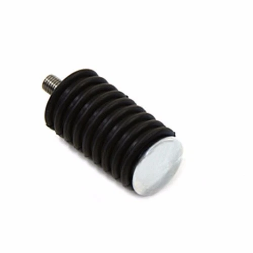 1 tampa de extremidade cromada estilo borracha OEM biqueira para freio Harley Footpeg câmbio - Imagem 1 de 1