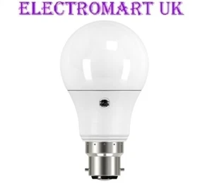 LED BC B22 DUSK DAWN GLS SENSOR LIGHT BULB 9W EQUIV TO 60W 806 LUMEN 2700K - Picture 1 of 1