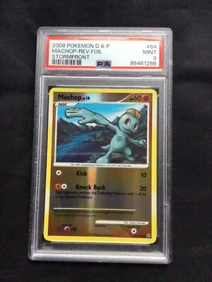 Pokemon Cards: Stormfront Reverse Holo: Machop 64/100 PSA 9 - Image 1 of 4