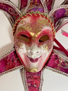 Venetian Mask Masquerade II Sogno VEneziano Di C.T. Venexis Purple Bells Floral - Picture 1 of 6