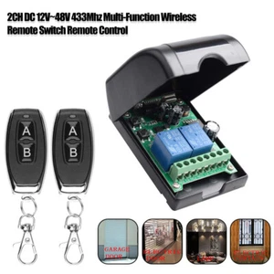 433Mhz LED Garagentor 12V 24V Funk Empfänger+Fernbedienung Handsender Universal - Bild 1 von 12