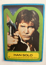 Aust Scanlens 1977 Star Wars Series One Trading Card #72 HAN SOLO