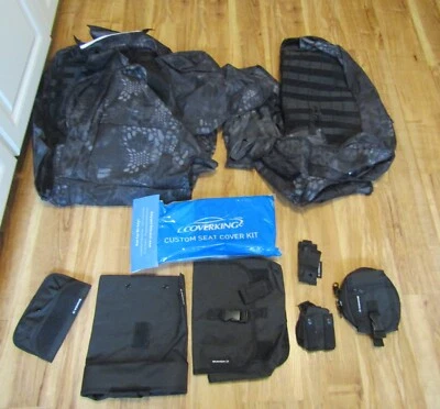 Cubiertas de asiento delanteras tácticas balísticas personalizadas para Mercedes Benz negras Foto 1 de 4